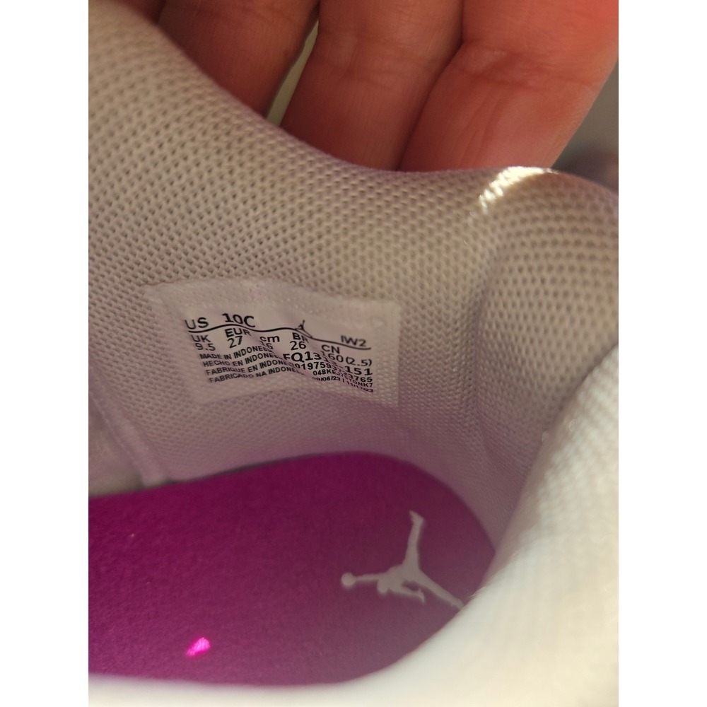 Nike Air Jordan 4 IV AJ4 Retro 'Hyper Violet' Toddler Shoes Size 10c Fq1313-151 - Picture 6 of 6